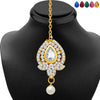 Sukkhi Divine Gold Plated AD Necklace Set with Set of 5 Changeable Stone-6