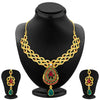Sukkhi Wavy Gold Plated AD Necklace Set For Women