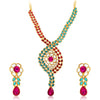Sukkhi Charming Gold Plated AD Necklace Set For Women-1