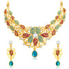 Sukkhi Marquise Gold Plated AD Necklace Set For Women-1