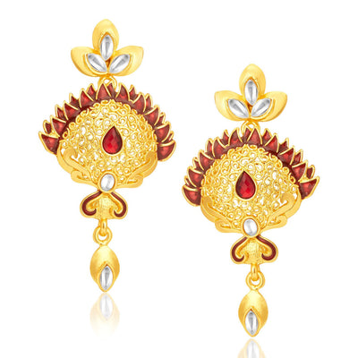 Sukkhi Astonishing Gold Plated AD Necklace Set For Women-5