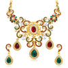 Sukkhi Designer Gold Plated AD Necklace Set For Women-1