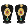 Sukkhi Splendid Gold Plated AD Necklace Set For Women-3