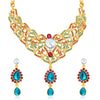 Sukkhi Fine Gold Plated AD Necklace Set For Women-1