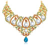 Sukkhi Pretty Gold Plated AD Necklace Set For Women-4