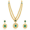Sukkhi Exquitely Gold Plated AD Necklace Set For Women-1