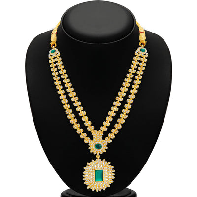 Sukkhi Exquitely Gold Plated AD Necklace Set For Women-2