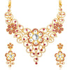 Sukkhi Glittery Gold Plated AD Necklace Set For Women-1