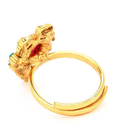 Sukkhi Classic Gold Plated Australian Diamond Stone Studded Toering-2