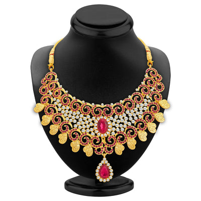Sukkhi Elegant Gold Plated AD Necklace Set For Women-2