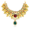 Sukkhi Magnificent Gold Plated AD Necklace Set For Women-4