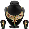 Sukkhi Appealing Gold Plated AD Necklace Set For Women