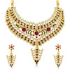 Sukkhi Resplendent Gold Plated AD Necklace Set For Women-1
