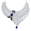 Sukkhi Lavish Rhodium Plated AD Necklace Set For Women-4