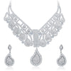 Sukkhi Sublime Rhodium Plated AD Necklace Set For Women-1