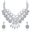 Sukkhi Modern Rhodium Plated AD Necklace Set For Women-1