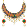 Sukkhi Classy Gold Plated Kundan Necklace Set For Women-1