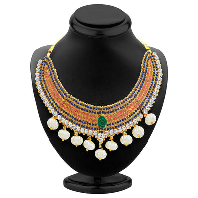 Sukkhi Classy Gold Plated Kundan Necklace Set For Women-2