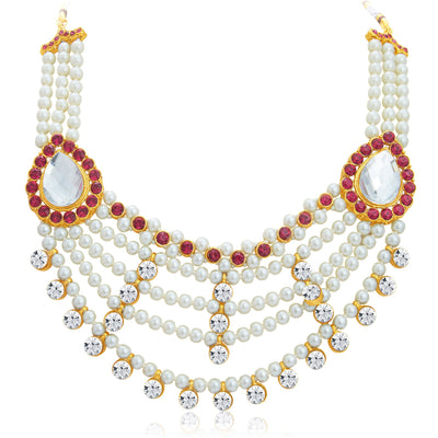 Sukkhi Glamorous Gold Plated Necklace Set For Women-3