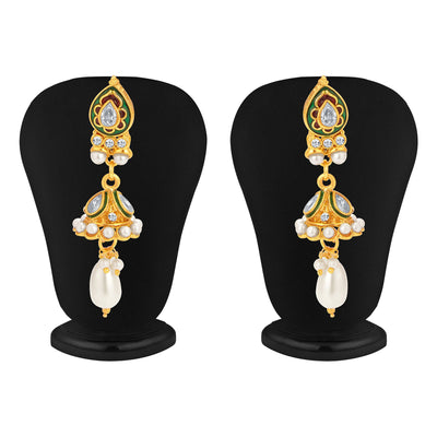 Sukkhi Splendid Gold Plated Kundan Necklace Set For Women-3