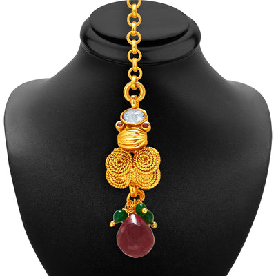 Sukkhi Divine Jalebi Design Gold Plated Necklace Set For Women-6