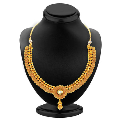 Sukkhi Eye-Catchy Jalebi Design Gold Plated Necklace Set For Women-2