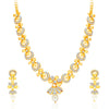 Sukkhi Glittery Gold Plated AD Necklace Set For Women-1