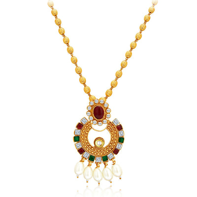 Sukkhi Modish Gold Plated Necklace Set For Women-3