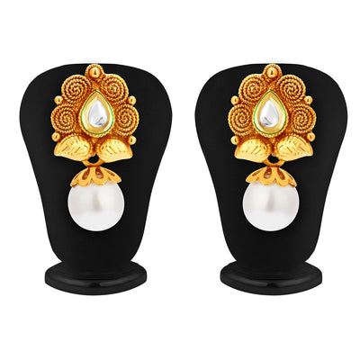 Sukkhi Graceful Gold Plated Kundan Necklace Set For Women-4