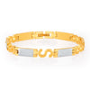 Sukkhi Exquitely Gold and Rhodium Plated Bracelet For Men