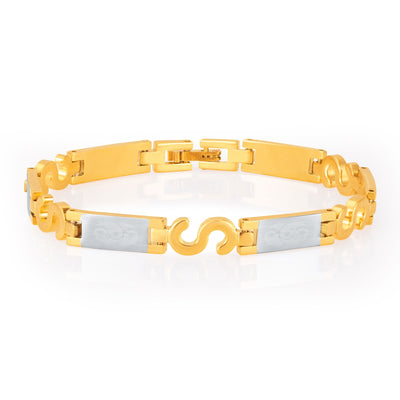 Sukkhi Exquitely Gold and Rhodium Plated Bracelet For Men
