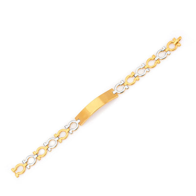 Sukkhi Glittery Gold and Rhodium Plated Bracelet For Men-1