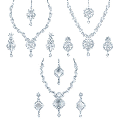Sukkhi Graceful 3 Pieces Necklace Set Combo