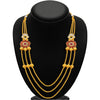 Sukkhi Exquisite Three Strings Gold Plated AD Necklace Set For Women-2