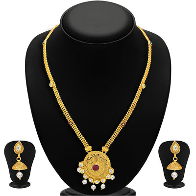 Sukkhi Finely Gold Plated AD Necklace Set For Women