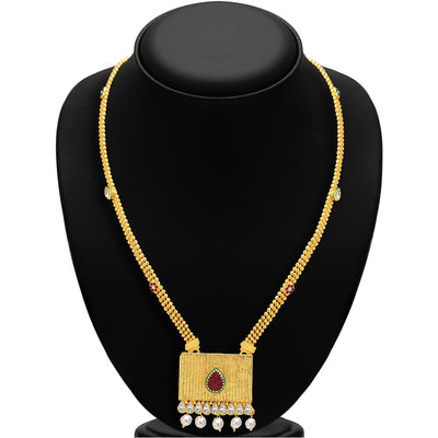 Sukkhi Shimmering Gold & Rhodium Plated AD Necklace Set For Women-2