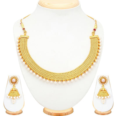 Sukkhi Bollywood Collection Gold Plated Moti Necklace Set For Women