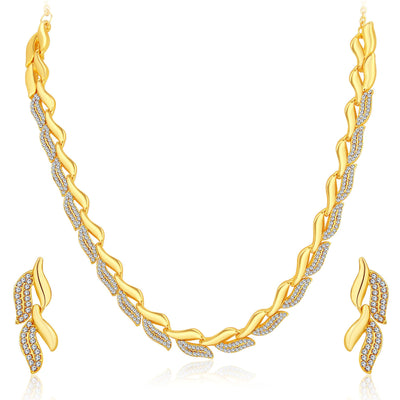Sukkhi Ethnic Gold Plated Set Of 2 AD Necklace Set Combo For Women-3