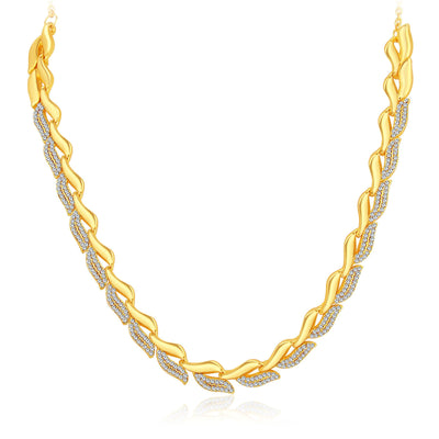 Sukkhi Graceful Gold Plated AD Necklace Set For Women-3