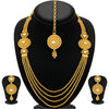 Sukkhi Pleasing Four Strings Gold Plated Necklace Set For Women