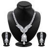 Sukkhi Finely Rhodium Plated AD Necklace Set For Women