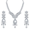 Sukkhi Finely Rhodium Plated AD Necklace Set For Women-1