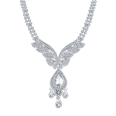 Sukkhi Finely Rhodium Plated AD Necklace Set For Women-3