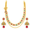 Sukkhi Amazing Two String Gold Plated Necklace Set For Women