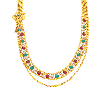 Sukkhi Amazing Two String Gold Plated Necklace Set For Women-2