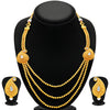 Sukkhi Fabulous Three String Gold Plated Necklace Set For Women-1