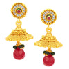Sukkhi Intricately Three String Jalebi Gold Plated Necklace Set For Women-4