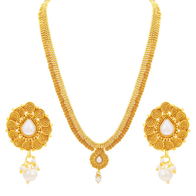 Sukkhi Stunning Jalebi Gold Plated Necklace Set For Women