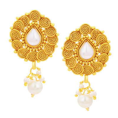 Sukkhi Stunning Jalebi Gold Plated Necklace Set For Women-4