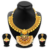 Sukkhi Incredible Laxmi Peacock Laxmi Temple Gold Plated Necklace Set For Women-1